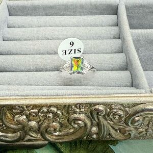 Mystic Topaz Silver Ring